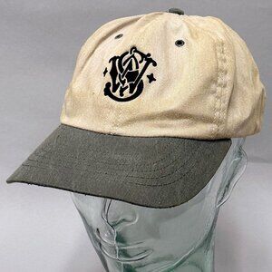 Vintage Smith Wesson S&W Tan SnapBack Embroidered Trucker Hat Cap Rare USA Made